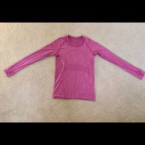 Women’s Pink Swiftly Tech Long Sleeve